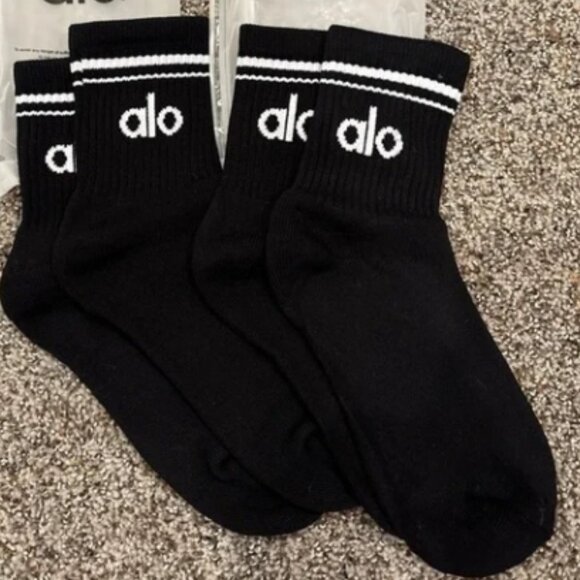 Alo Yoga Unisex Half Throwback Socks.MEDIUM - Picture 1 of 1